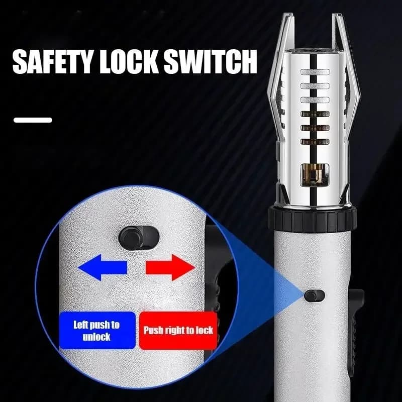 Planet Lightsaber Butane Gas Lighter 360° Use Metal Outdoor Windproof Turbine Torch Jet Lighter Gun BBQ Welding Cigar Tool - 3