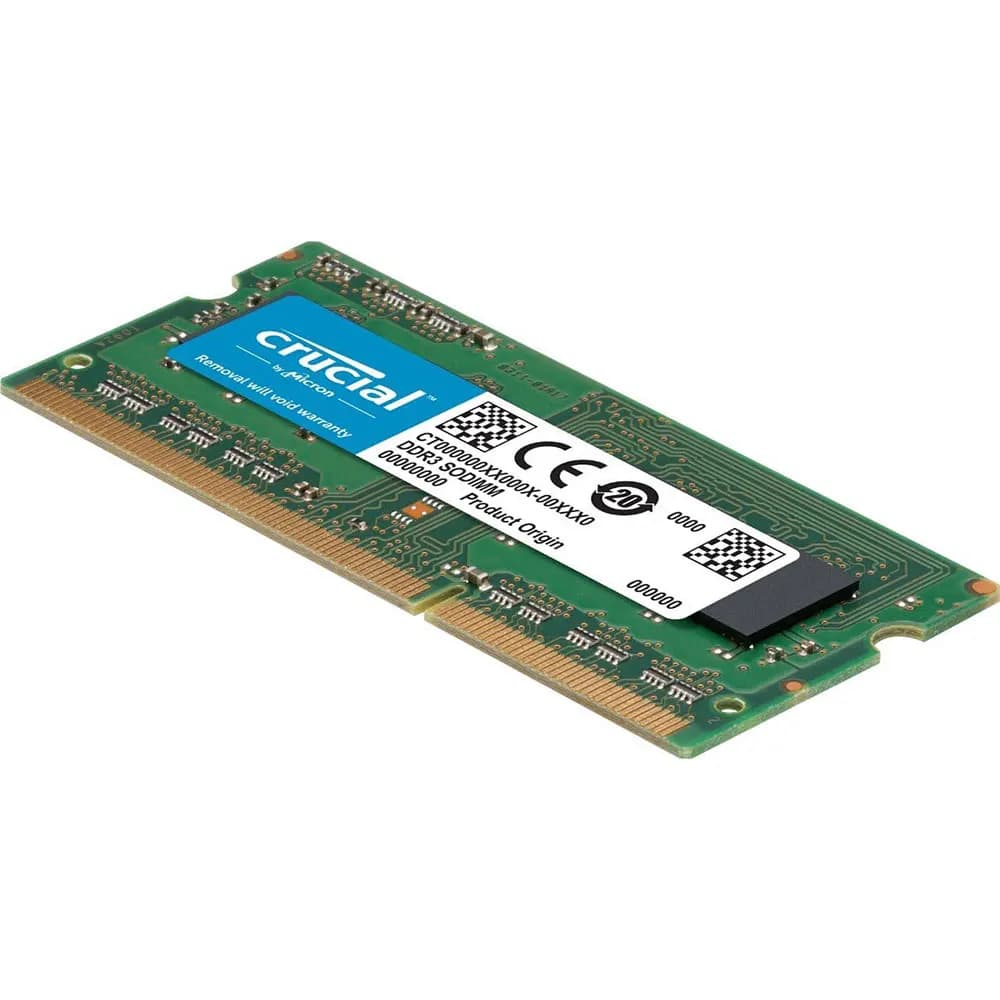 ذاكرة رام Crucial DDR3 DDR3L بسعة 8 جيجابايت و4 جيجابايت و2 جيجابايت بتردد 1066 ميجاهرتز و1333 ميجاهرتز و1600 ميجاهرتز PC3-12800 وPC3-10600 و204 دبابيس و1.35 فولت و1.5 فولت للابتوب SODIMM لاجهزة النوت بوك - 2