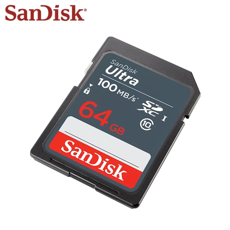 بطاقات SanDisk SDXC/SDHC، بطاقة SD 16GB 32GB 64GB 128GB 256GB، بطاقة ذاكرة للكاميرا الرقمية بسرعة تصل إلى 100Mb/s - 5