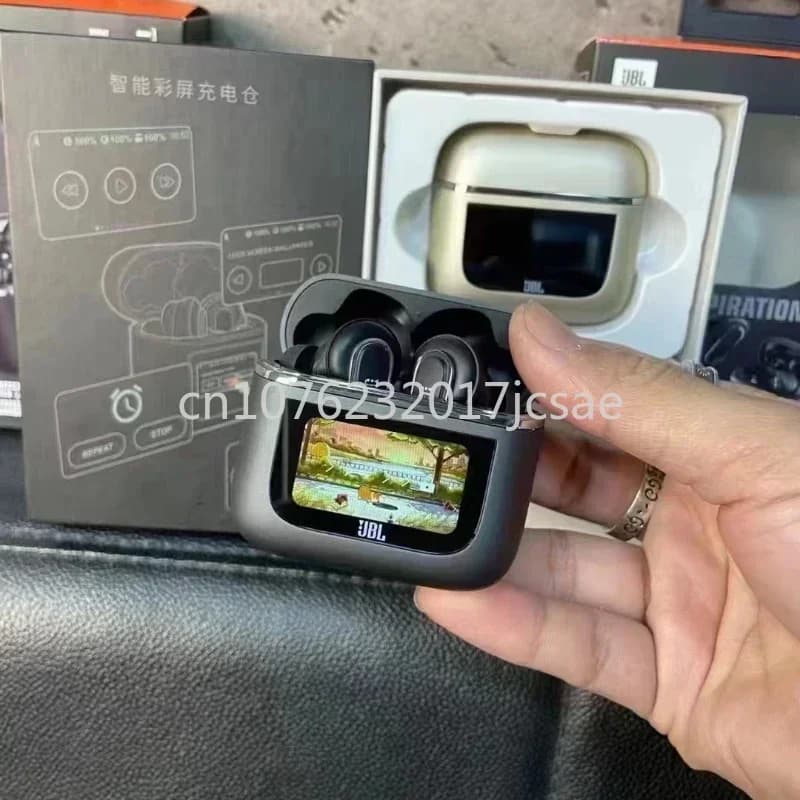 سماعات الأذن اللاسلكية الحقيقية الأصلية JBL Tour PRO 2 بلوتوث ستيريو سماعات أذن سماعات رأس رياضية مع شاشة LCD ذكية إصدار HK - 2