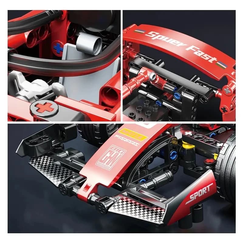 مجموعة بناء سيارات سباق F1، تقنية جديدة 2025، أطقم تجميع MOC، ألعاب تعليمية إبداعية للأطفال - 4