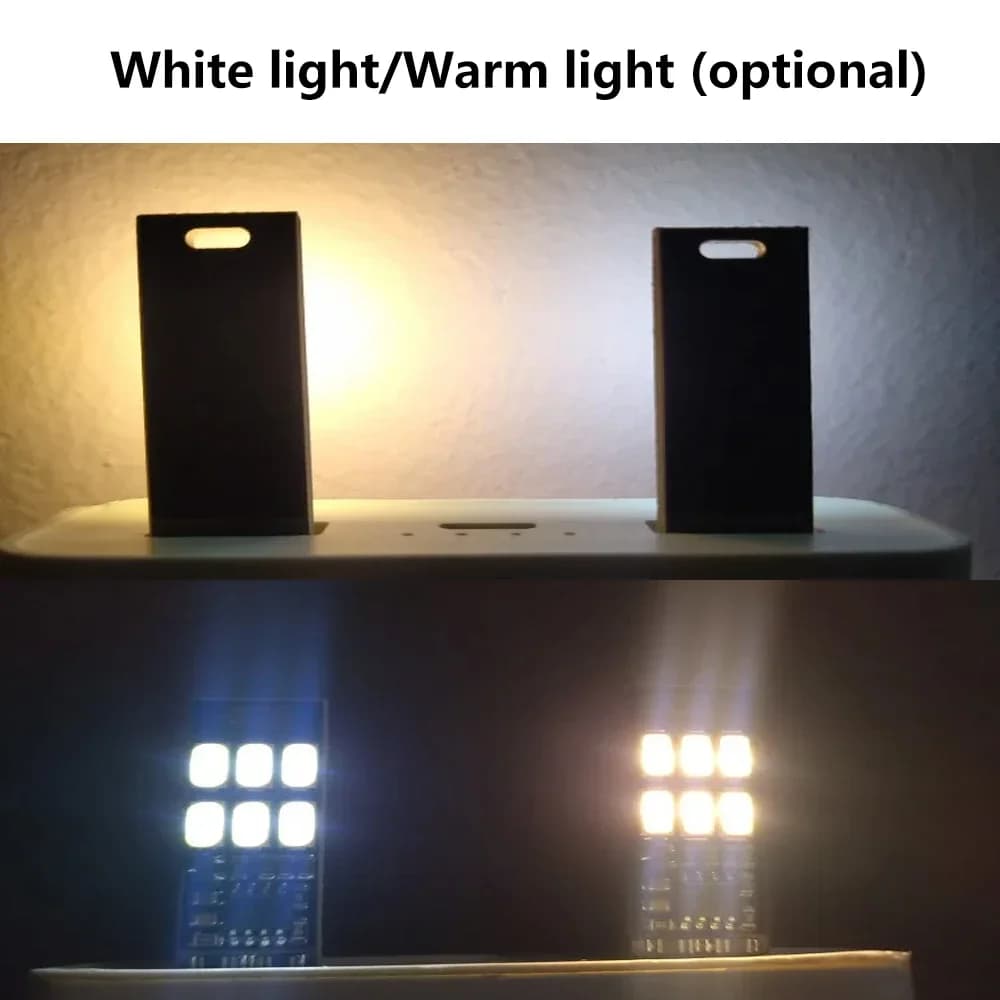 10/5/1PCS Mini 5730 USB 6 LED Light 5V Touch Sensor Dimmable Night Light for Power Bank Computer Laptop Book Reading Table Lamp - 5