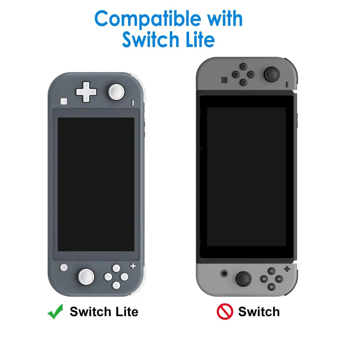 غطاء حماية شفاف من TPU لجهاز Nintendo Switch Lite، غطاء ناعم وشفاف لحماية الجهاز والإكسسوارات - 2
