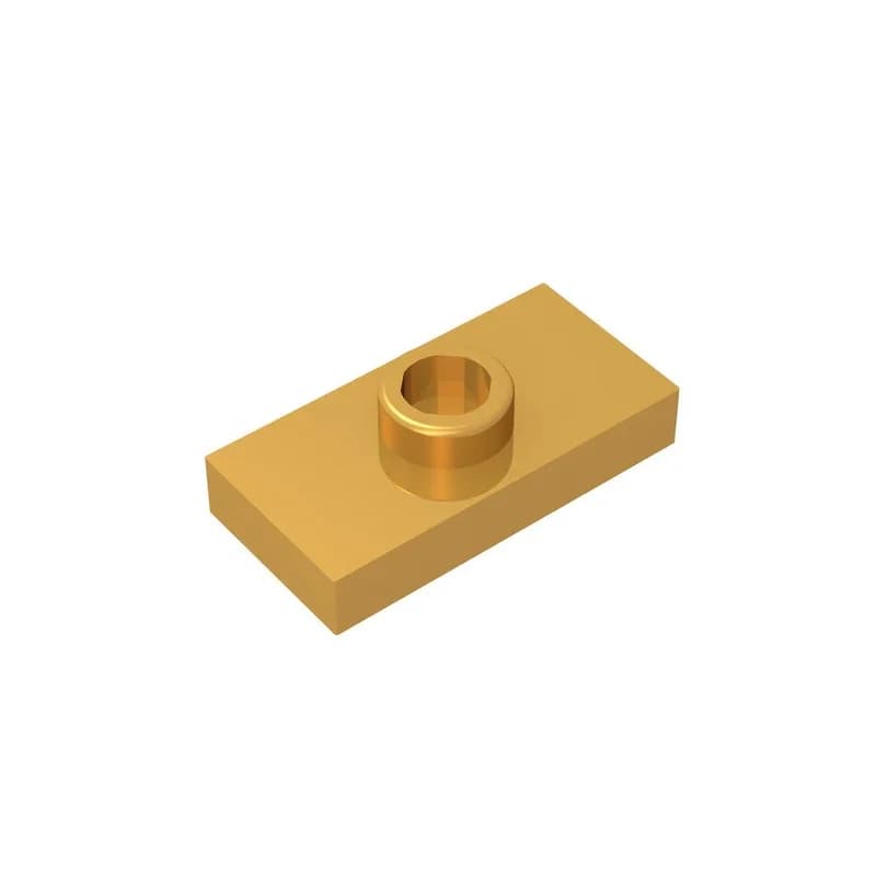 Gobricks GDS-803 PLATE 1X2 W. 1 KNOB compatible with lego 15573 3794 children's DIY Educational Building Blocks Technical - 6