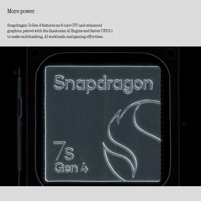 Nothing Phone （4a）Snapdragon 7s Gen 4 6.78-inch flexible AMOLED 5080mAh battery 50 MP IP64 NFC Global version - 2