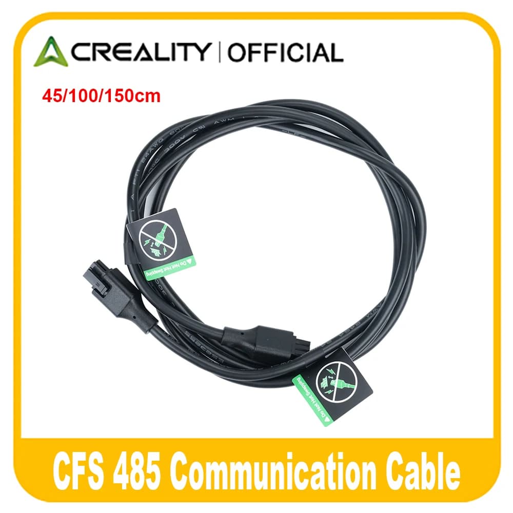 كابل Creality الرسمي CFS 485 بطول 150 سم لتوصيل طابعات K2 وK1/K1 Max/K1C/K1 SE/Hi Combo/K2 Plus ثلاثية الأبعاد - نظام خيط CFS الأصلي