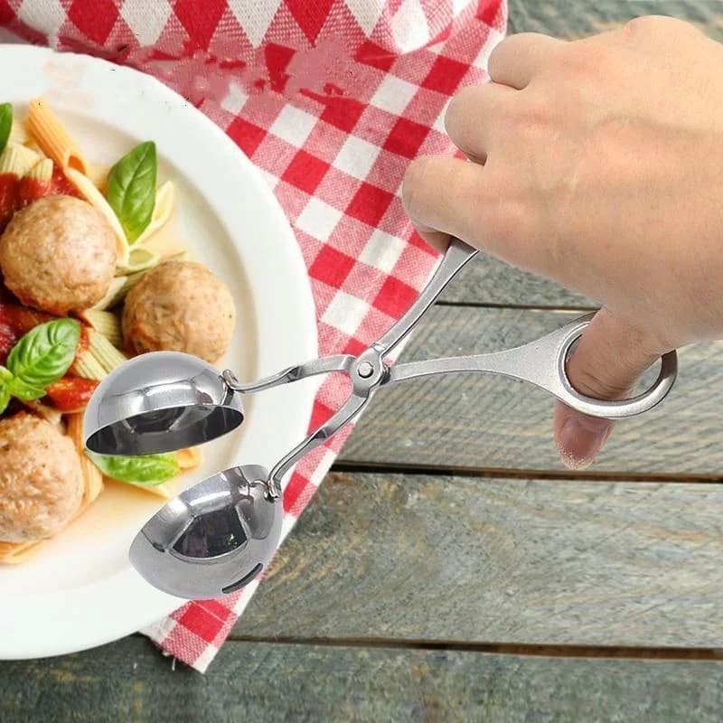Meat Ball Maker Tool Stainless Steel Clip Round Rice Ball Shaper Spoon Meatball Making Mold Non Stick Stuffed Kitchen Gadget - 5