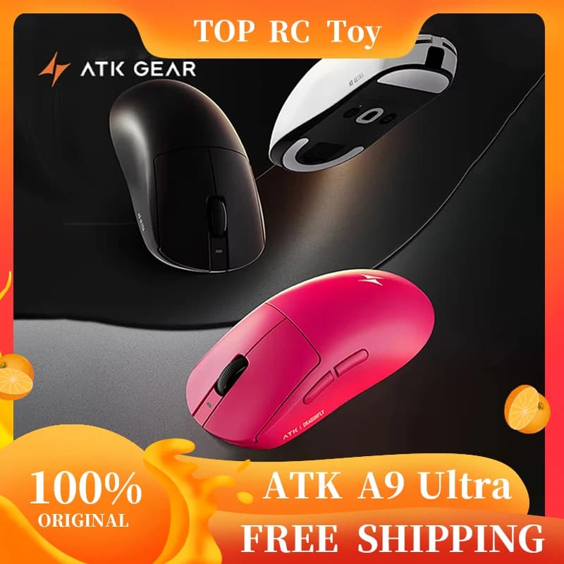 ماوس ألعاب ATK A9 Ultra لاسلكي A9/A9 SE/A9 Plus/A9 Pro ثلاثي الوضع 8K 53 جرام خفيف الوزن لإكسسوارات ألعاب الكمبيوتر المخصصة