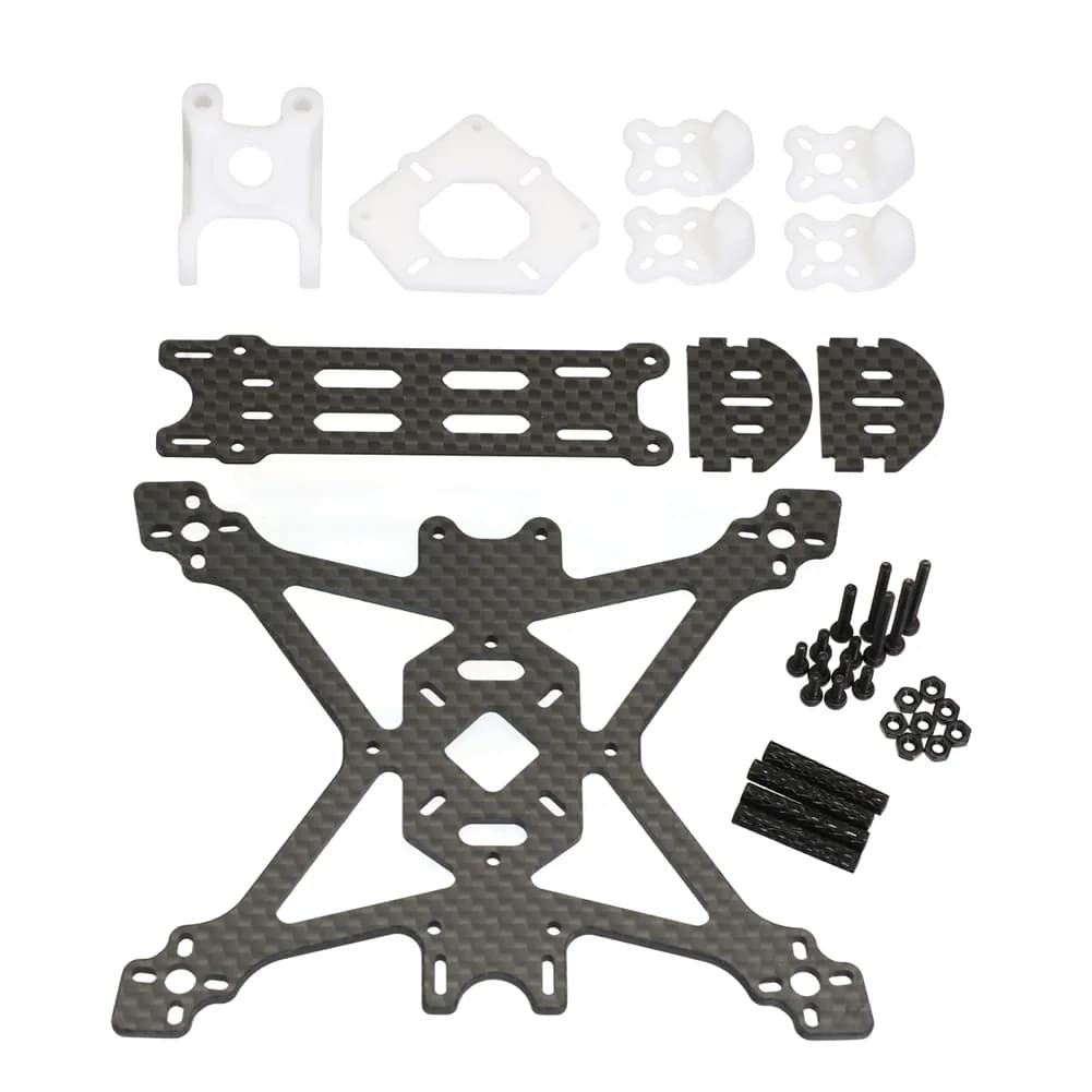 مجموعة إطار Angel25 2.5 بوصة 118 مم من ألياف الكربون لطائرات RC FPV Racing Quadcopter تدعم محرك بلا فرشات 1103 1104 1206 - 5
