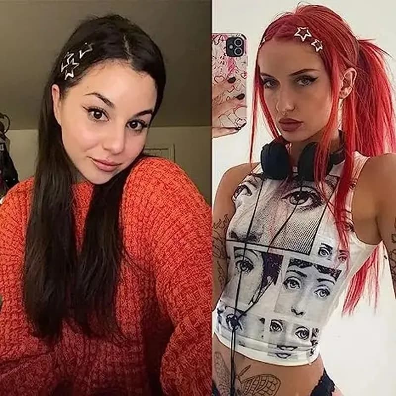 2-50 قطعة مشابك شعر Y2K على شكل نجمة فضية للفتيات مشبك شعر معدني على شكل نجمة دقيقة دبابيس شعر مجوهرات شعر خالية من النيكل - 2