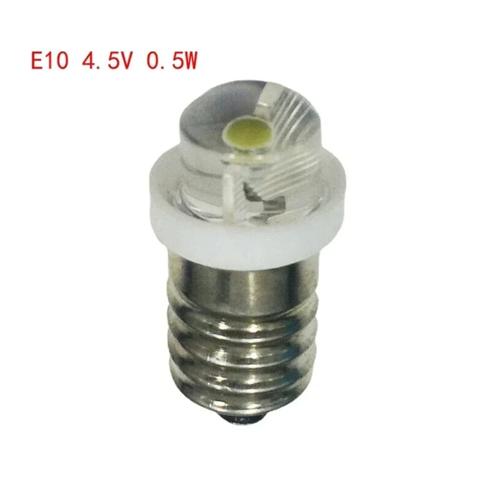 1pcs Long-Lasting 0.5W E10 LED Bulb DC 3V/4.5V/6V 6000K Color Temperature White Light Color 180° Beam Angle Camping Equipment - 3