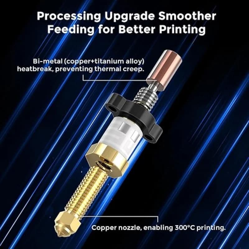 طقم فوهة ساخنة سيراميك Creality Ender 3 V3 KE بدرجة حرارة عالية 300°C لمكبس الطاردة لطابعة K1/K1 Max - 6