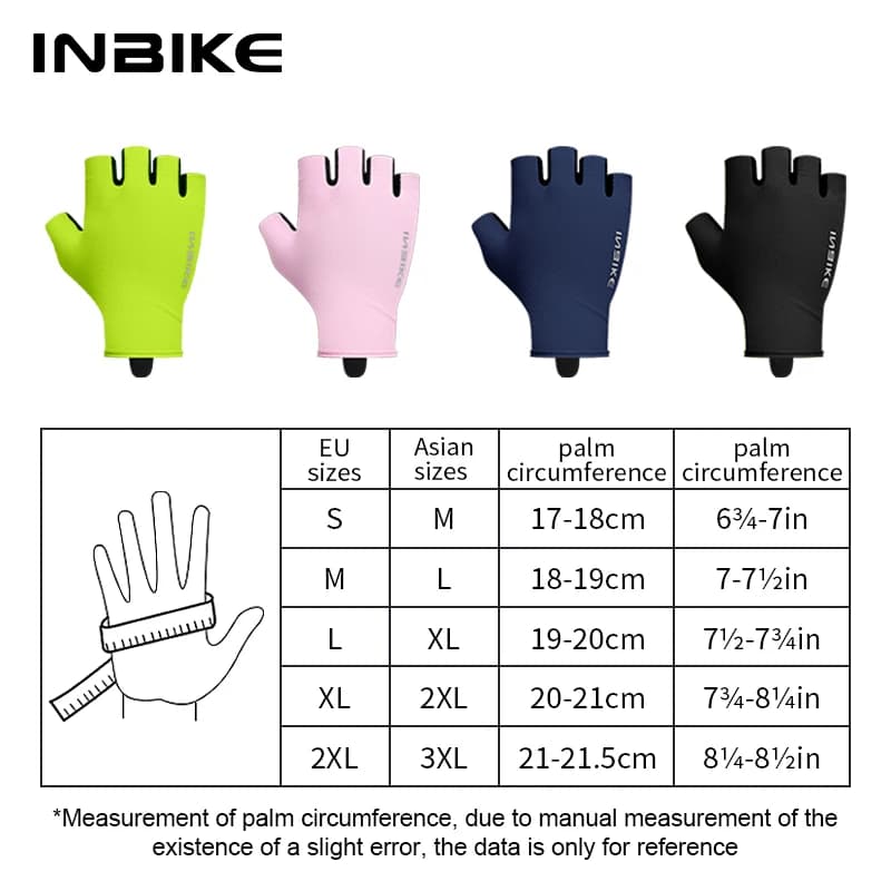 قفازات دراجات INBIKE نصف إصبع، صيفية، للرجال والنساء، امتصاص الصدمات، قفازات دراجات جبلية رياضية، إكسسوارات دراجات - 6