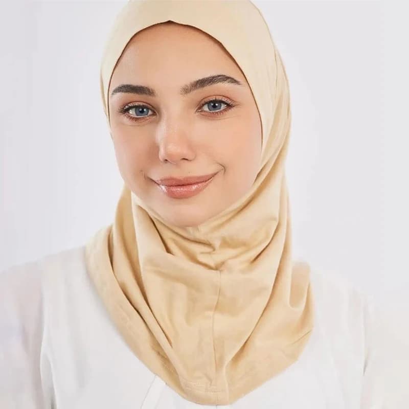 نمط جديد جاهز لارتداء الحجاب الإسلامي جيرسي وشاح فوري توربان خفيف شال ماليزي - 3