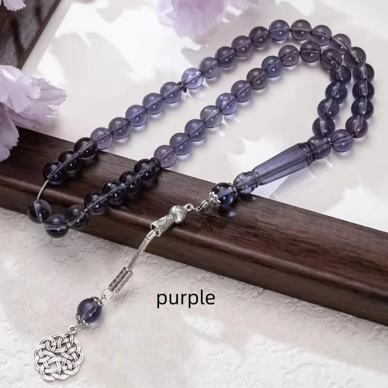 45pcs10mm gift box Mousselin prayer beads, Middle East Tesbiha prayer bracelet, Ramadan rosary gift - 5