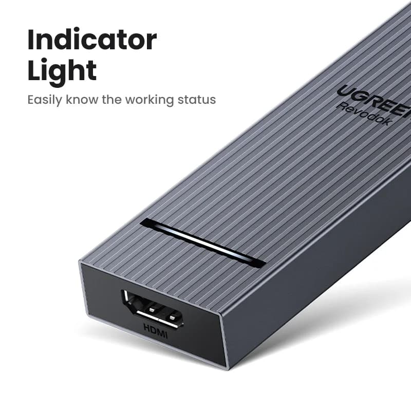موزع UGREEN USB C بسرعة 10 جيجابت/ثانية، يدعم 4K60Hz عبر HDMI، USB3.2، PD100W، مناسب لأجهزة اللابتوب ماك بوك برو إير آيباد الهواتف ومحطات الإرساء أندرويد - 6