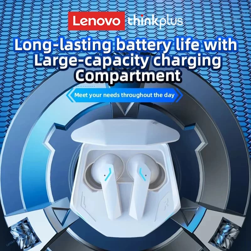 Choice Lenovo GM2 Pro TWS Wireless Headphones Earphone Bluetooth-compatible 5.3 Waterproof Sport Headset with Mic Long Endurance - 5