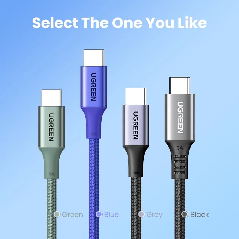 UGREEN USB-C Cable PD3.0 100W Type C to Type C Fast Charging Cable for MacBook Samsung S26/25 iPhone 18/17/16 Type C Cord QC4.0 - 4
