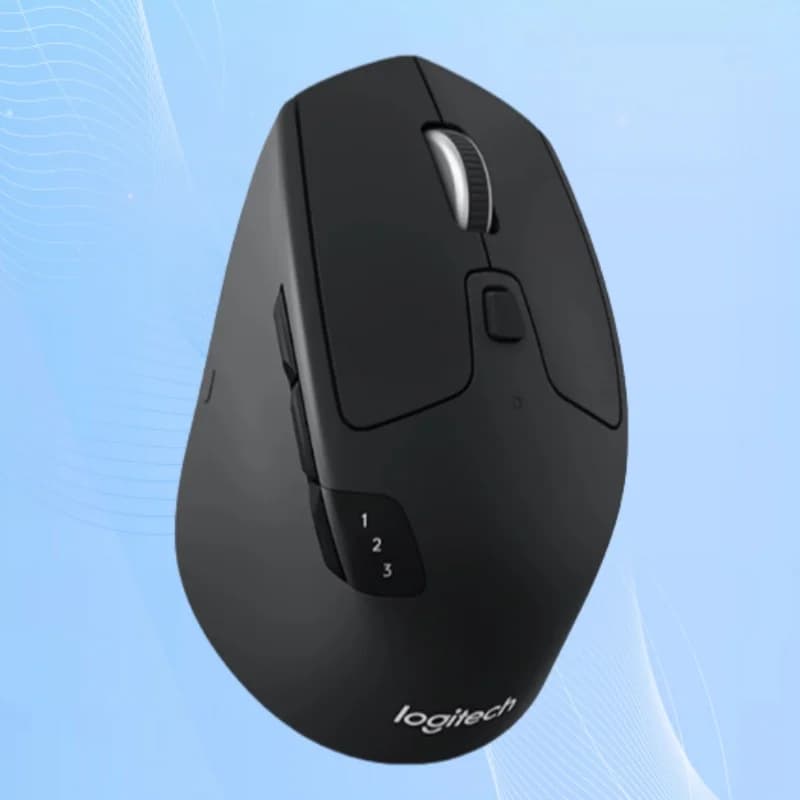 فأرة Logitech M720 لاسلكية، بلوتوث، وضع مزدوج، متعددة الأجهزة، مريحة وفعالة للمكتب والكمبيوتر المحمول