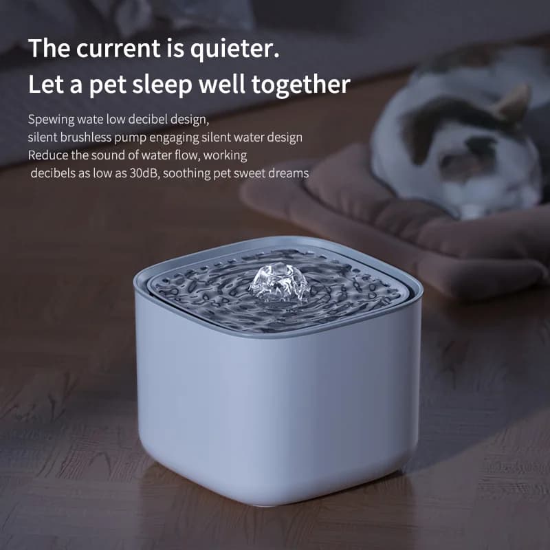 3L Cat Water Fountain Auto Recirculate Filter Large Capacity Filtring Cat Water Drinker USB Electric Mute Cats Water Dispenser - 6