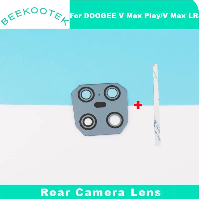 عدسة كاميرا خلفية أصلية لهاتف DOOGEE V Max Play، تشمل غطاء زجاجي لعدسة الكاميرا