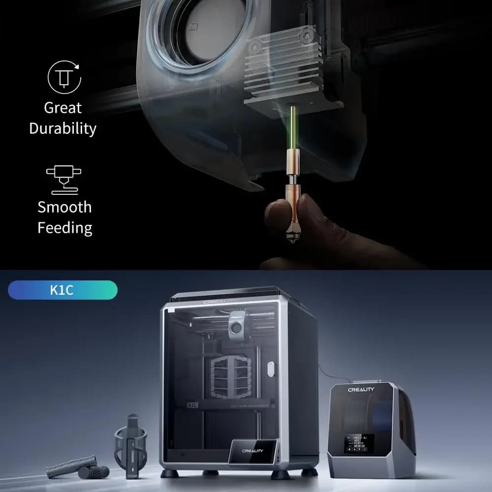 Creality Unicorn Quick-Swap Nozzle Kit for K1 Max_K1C_Ender-3 V3 Swift Installation High-Flow Printing Upgraded - 4