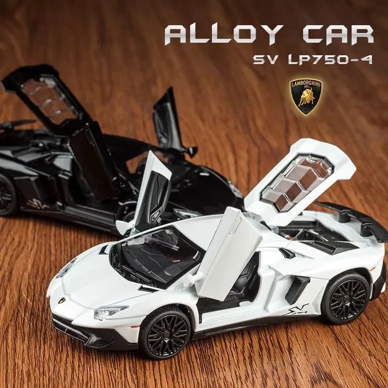 1:32 لامبورغيني SV LP750-4 سيارة رياضية من السبائك نموذج دييكاست ولعبة سيارة معدنية محاكاة نموذج سيارة هدايا الأطفال - 3