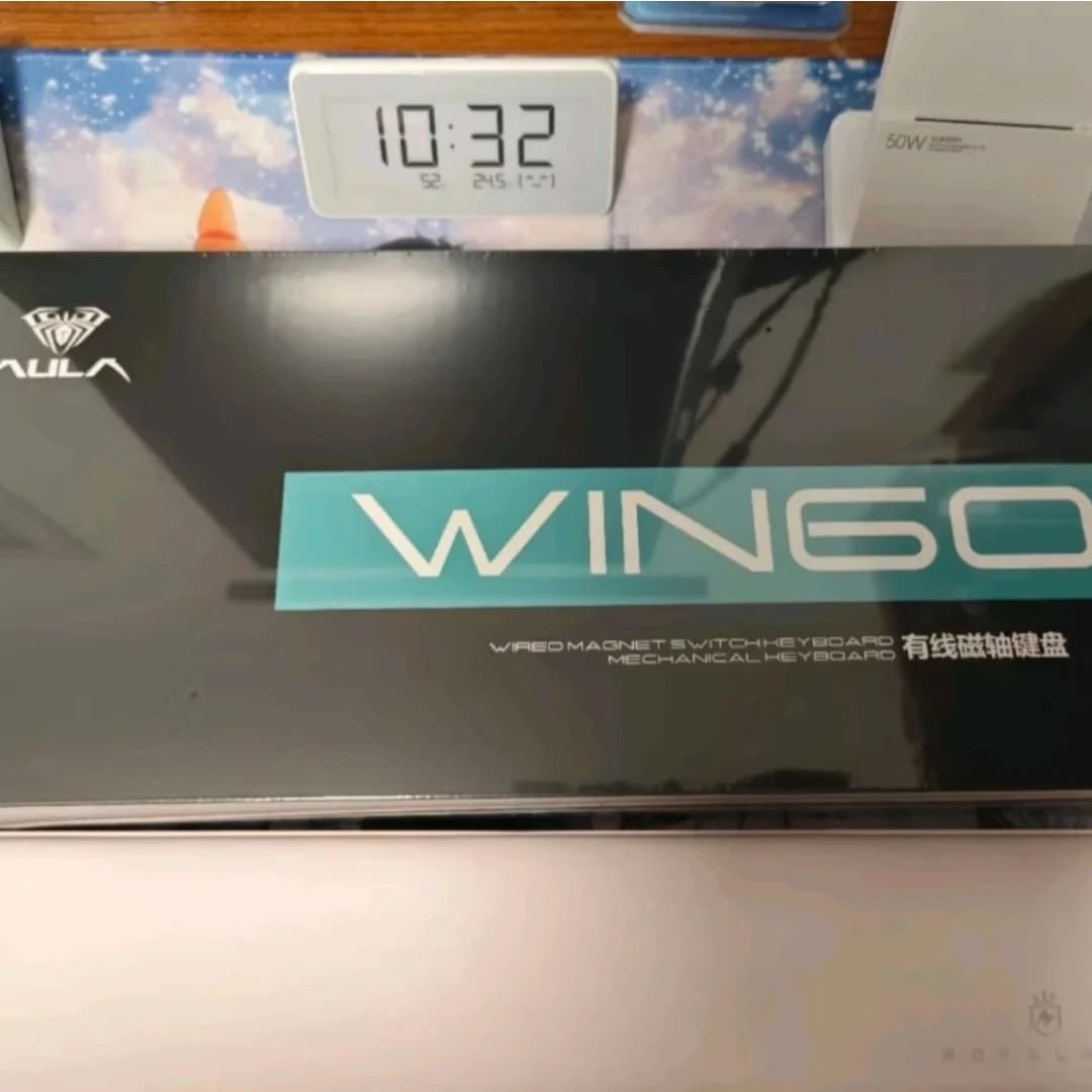 لوحة مفاتيح ميكانيكية للألعاب AULA WIN60/68HE، مفاتيح مغناطيسية، تردد 8000HZ، تأخير منخفض، قابلة للتخصيص، متوافقة مع الألعاب الإلكترونية - 2