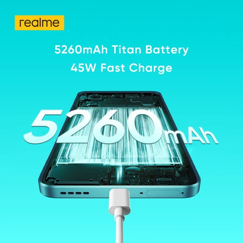 هاتف realme P3 5G ذكي عرض عالمي معالج Snapdragon® 6 Gen 4 بطارية 6000mAh شاشة 6.67 بوصة 120Hz AMOLED شحن 45W NFC - 3