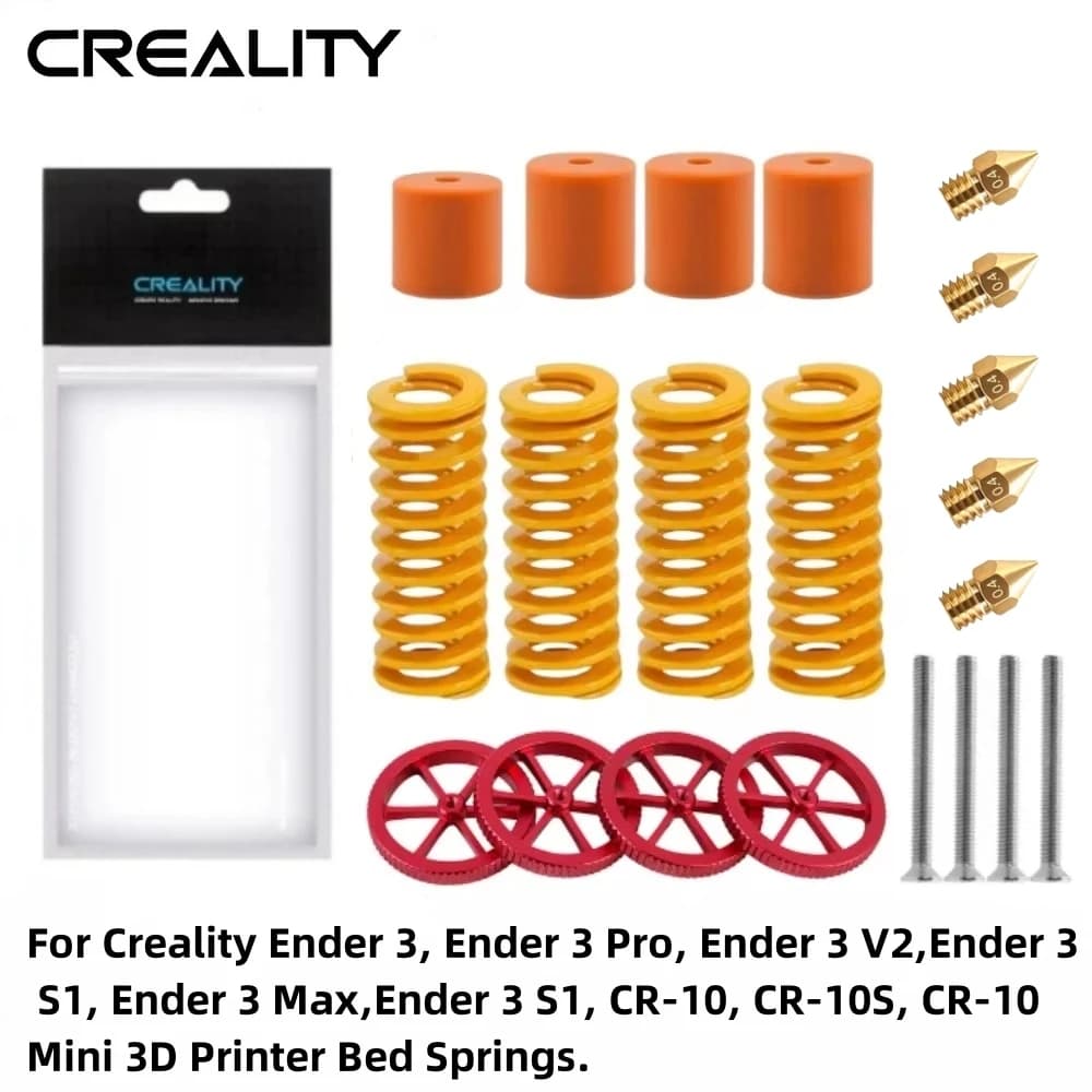 ترقية نوابض Ender 3 Pro الرسمية من Creality، نوابض سرير الطابعة ثلاثية الأبعاد، نوابض تسوية السرير متوافقة مع سلسلة Ender 3