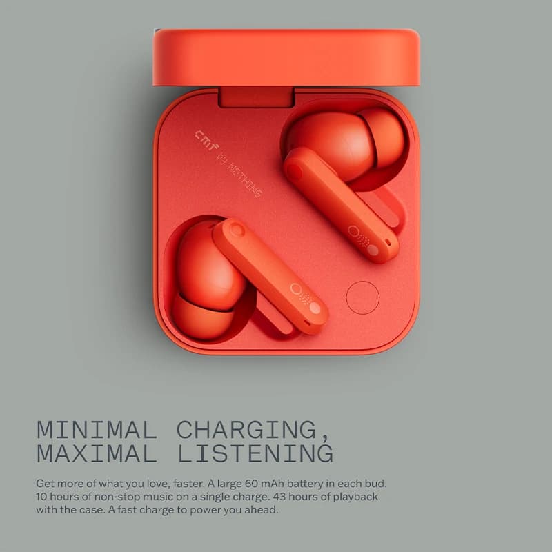 Global Version CMF By Nothing Buds Pro 2 Earphone 6 HD MICS with 50 dB Hybrid Active Noise Cancellation Bluetooth5.3 IP55 - 3
