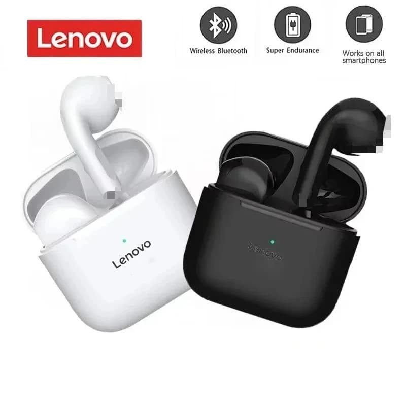 سماعة رأس بلوتوث لاسلكية من Lenovo تصميم أنيق جودة صوت استثنائية راحة طوال اليوم بطارية تدوم طويلاً مع ميكروفون