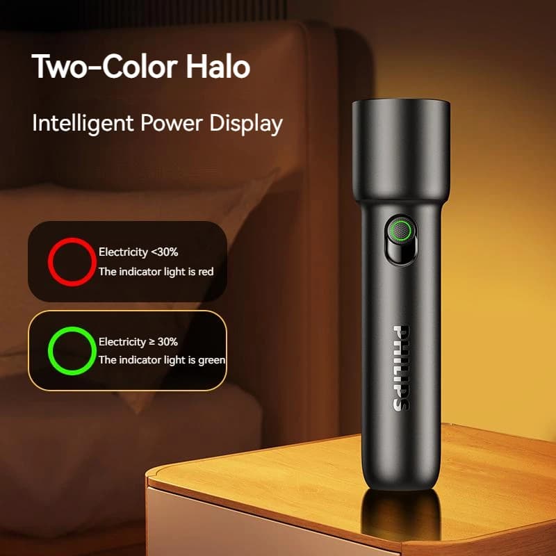 Philips كشاف EDC محمول قابل لإعادة الشحن LED للدفاع الشخصي والتخييم والمشي لمسافات طويلة - 5