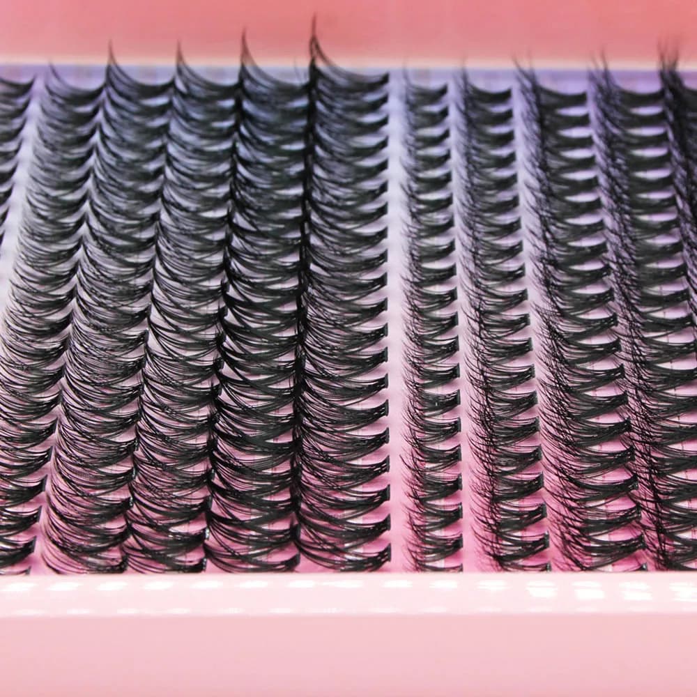 Whole sale Super Bunch New 3D/5D Effect Mix 240 Clusters Lashes 8-16mm Charm Style False Eyelashes Extension Russian Volume - 5