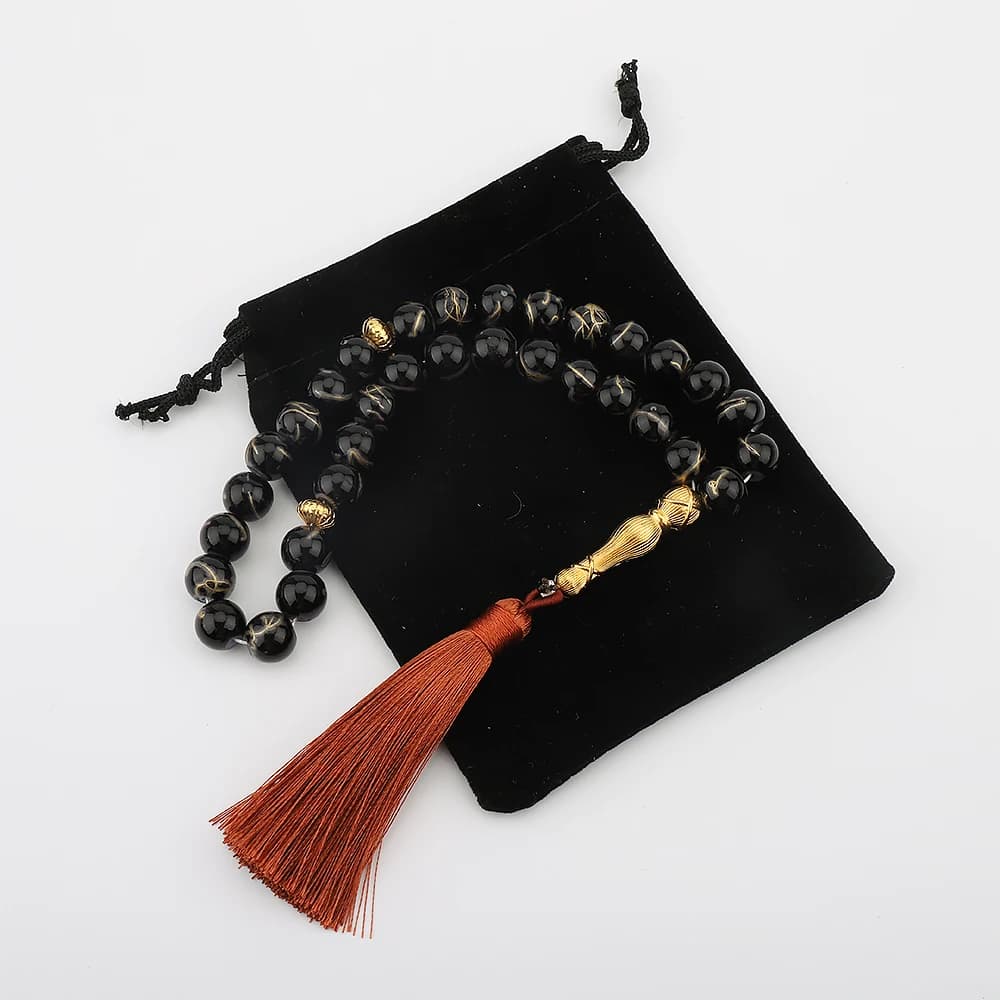 Crystal Glass Tasbih Prayer Beads 33 Muslim Rosary Islamic Prayer Beads Bracelet With Tassel For Women Jewelry Accessories Gift - 3