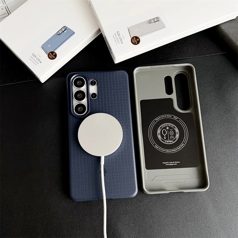 Spigen Liquid Air غطاء مغناطيسي لهاتف Magsafe لهاتف Samsung Galaxy S26 S25 Ultra S25Plus غطاء ناعم مقاوم للصدمات TPU مع علبة رسمية - 2