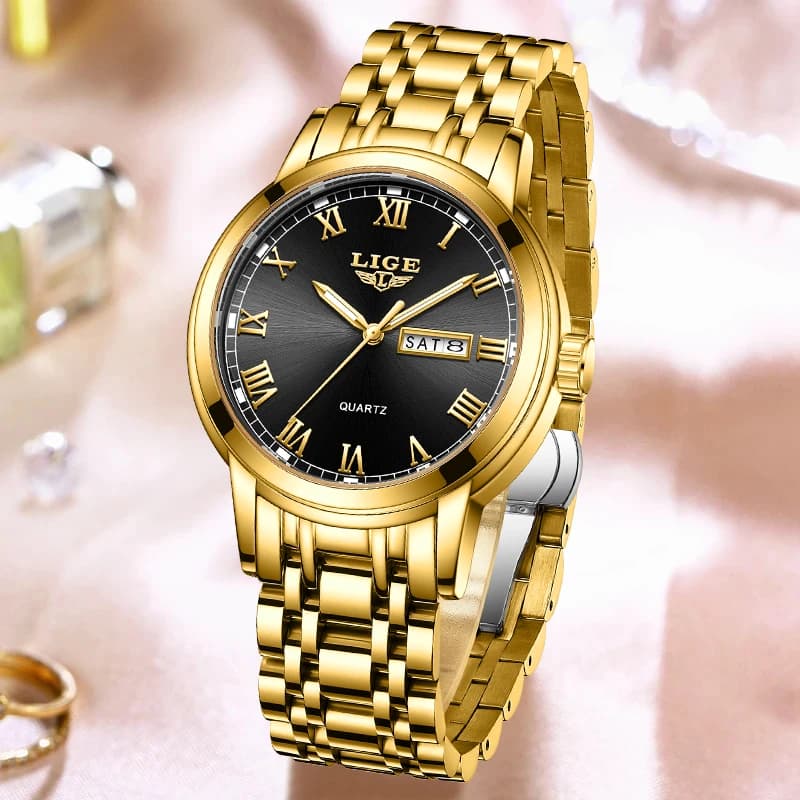 LIGE Fashion Waterproof Watch Women Creative Women's Bracelet Watches Top Brand Luxury Sport Quartz Chronograph Relógio Feminino - 2