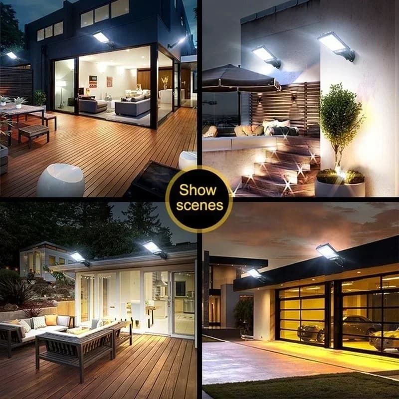1/2/3/4PCS Solar Lights Outdoor 3 Modes 200COB Waterproof Street Lamp Motion Sensor Security Lighting for Garden Patio Path Yard - 2