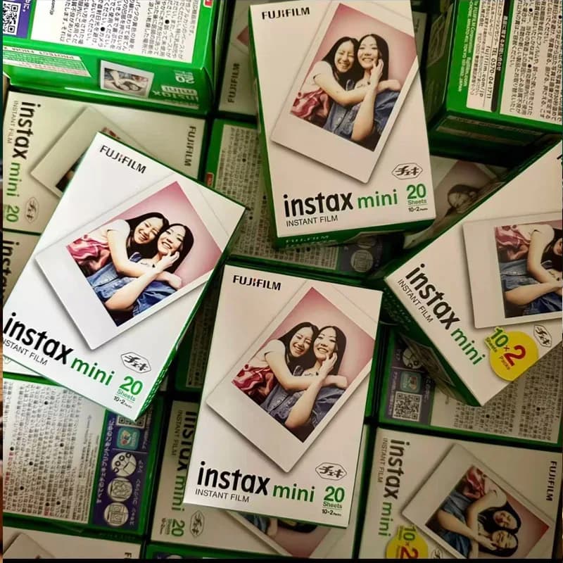 10/20/60 ورقة فيلم Fujifilm Instax Mini بحافة بيضاء لكاميرات Instax Mini LiPlay 12 11 9 8 70 SP LINk