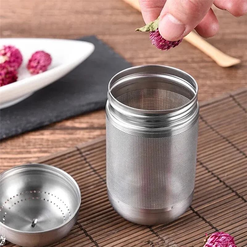 Tea Strainer Stainless Steel Tea Infuser Tea Leaves Spice Seasoning Ball Strainer Teapot Fine Mesh Coffee Filter Teaware - 4