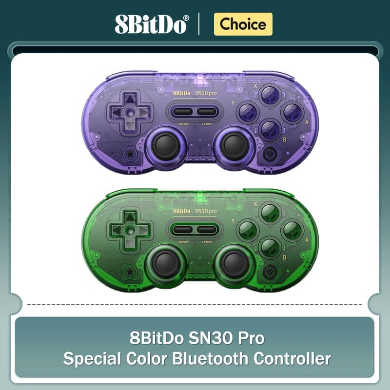 ذراع تحكم 8BitDo SN30 برو لجهاز نينتندو سويتش وأندرويد وماك أو إس وستيم وويندوز بي سي وعصا تحكم بلوتوث لاسلكية