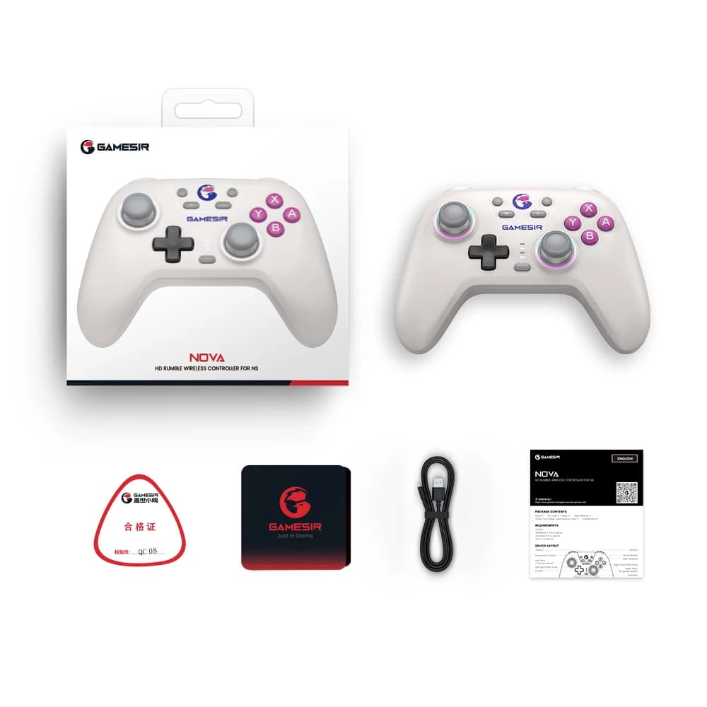وحدة تحكم GameSir Nova لاسلكية مع Bluetooth وعصا تحكم بتأثير Hall لأجهزة Nintendo Switch وiPhone وAndroid وPC - 6