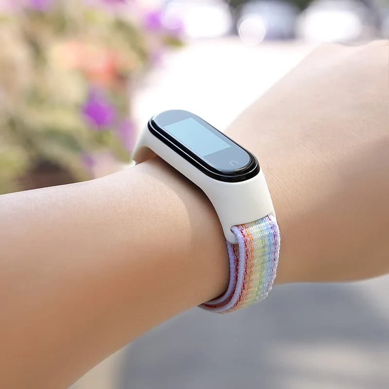 Nylon Strap For Xiaomi Mi Band 7 6 5 4 3 Bracelet Watchband Pulsera Correa Strap Miband 7 6 5 4 3 Bracelet Wristband Sport Loop - 3