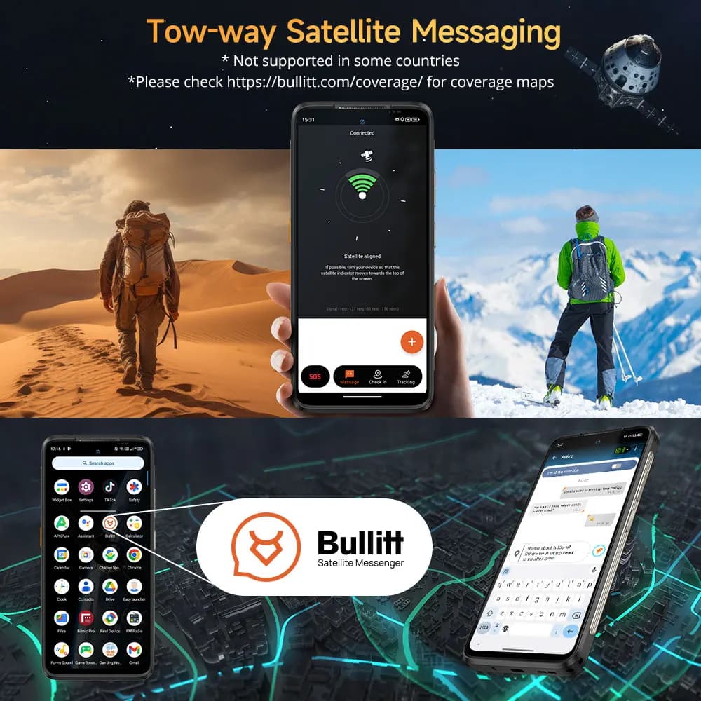 Ulefone Armor 23 Ultra 5G Rugged Phone Satellite Message 120W Smartphone 64MP Night Camera 24GB+512GB NFC Android 13Mobile Phone - 2