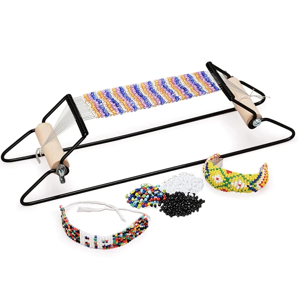 Creative Metal Bead Loom Kit Weaving Beading Loom for Jewelry Bracelet DIY Knitting Machine Handmade Beads Knitting Tool - 5