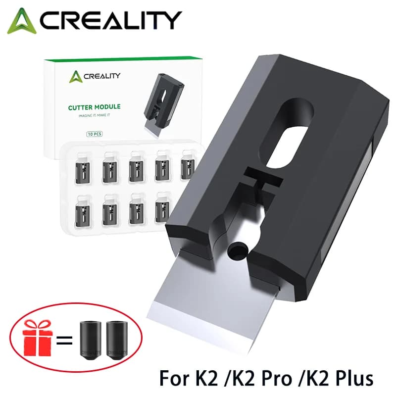 قاطع خيط طابعة كرياليتي الرسمي K2 بلس قطع سريع متانة عالية استبدال سريع لملحقات طابعة K2/K2 برو ثلاثية الأبعاد