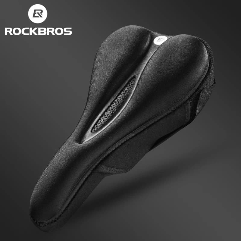 ROCKBROS سرج دراجة سيليكون مجوف قابل للتنفس غطاء وسادة مقعد دراجة MTB حصيرة جل السيليكا سرج قطع غيار إكسسوارات ركوب الدراجات