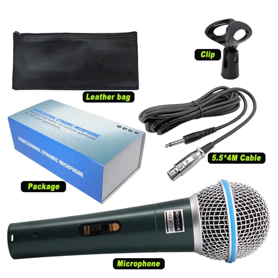 Wired Professional Condenser Microphone Mic For PC Karaoke Machine System Sound Room Gaming Gamer Audio Sing Live Streaming Kits - 6