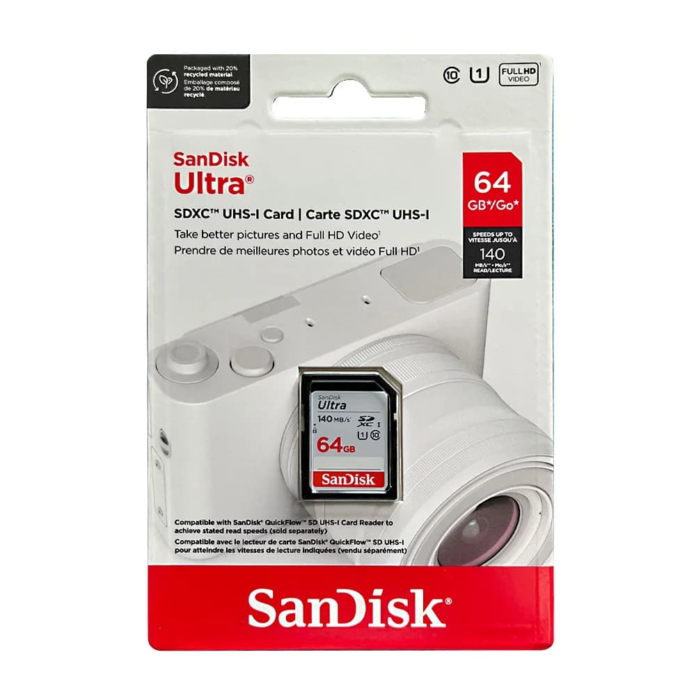 SanDisk Ultra/Extreme PRO UHS-I Card 32GB 64GB 128GB 256GB SD Card C10 Flash Memory Card SD U3 4K V30 Cards for Camera - 5