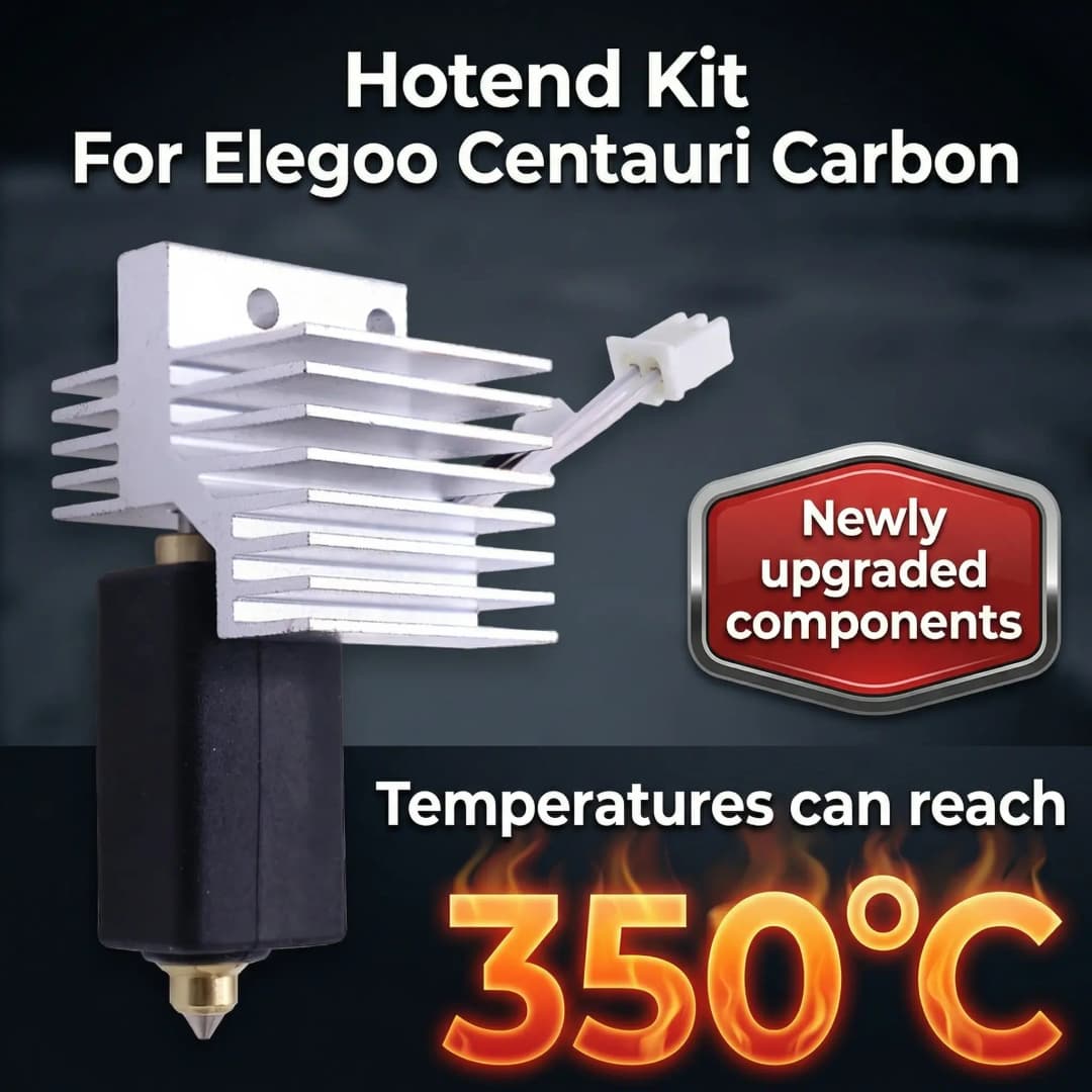 ترقية فوهة Elegoo CC2 الساخنة 0.2/0.4/0.6/0.8 مم - مجموعة فوهة ساخنة مجمعة لطابعة Elegoo Centauri Carbon 2 / فوهة Centauri - 3